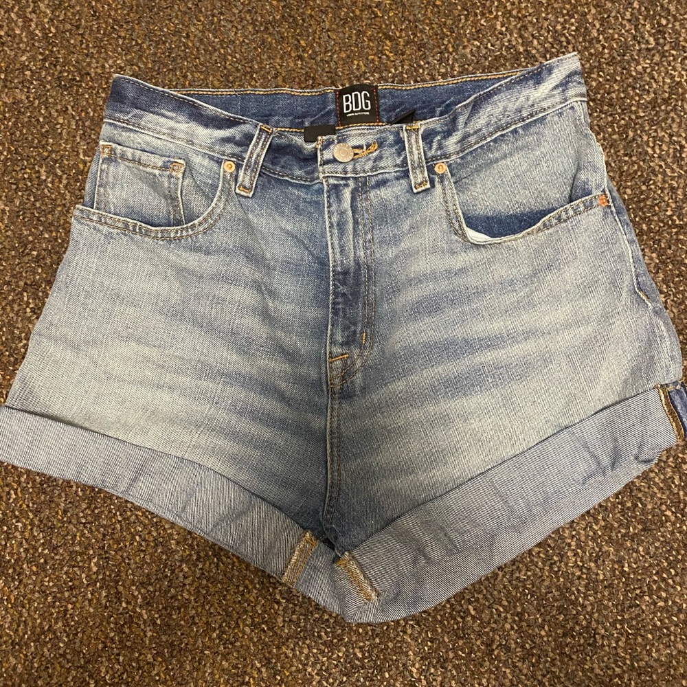 BDG mom high rise jean shorts